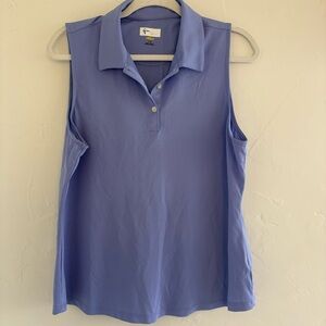 Cutter & Buck Women's Light Blue Sleeveless Blouse Greg Norman